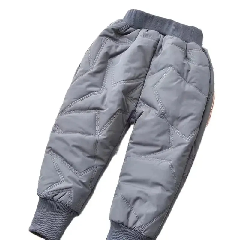 2023 High Quality Thick Warm Winter Jean Thicken Winter Warm Cashmere Jeans Boys  Kids Trousers Children Pants 1-6Y