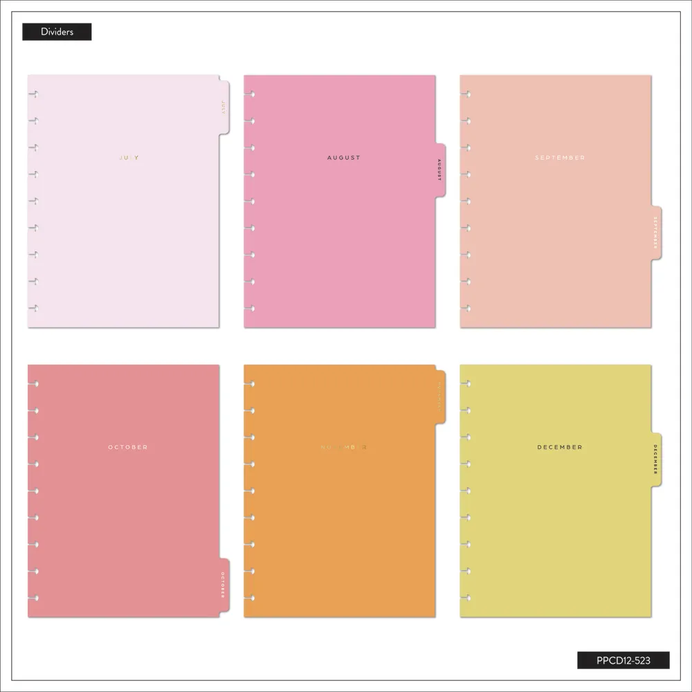 2024 DELUXE Midnight Cover Happy Planner - Classic Dashboard Layout - 12 Months