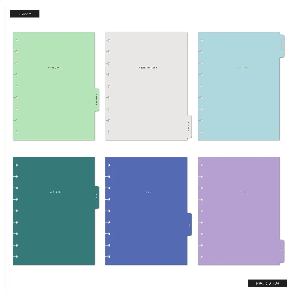 2024 DELUXE Midnight Cover Happy Planner - Classic Dashboard Layout - 12 Months