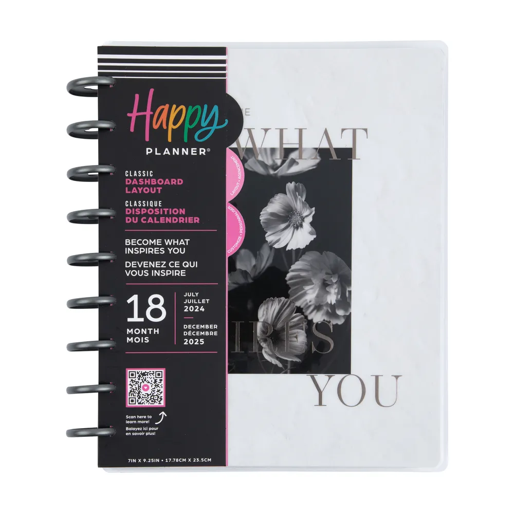 2024 Ink & Arbor Happy Planner - Classic Dashboard Layout - 18 Months