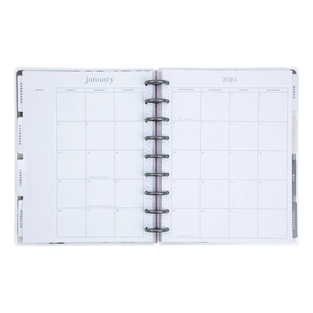 2024 Ink & Arbor Happy Planner - Classic Dashboard Layout - 18 Months