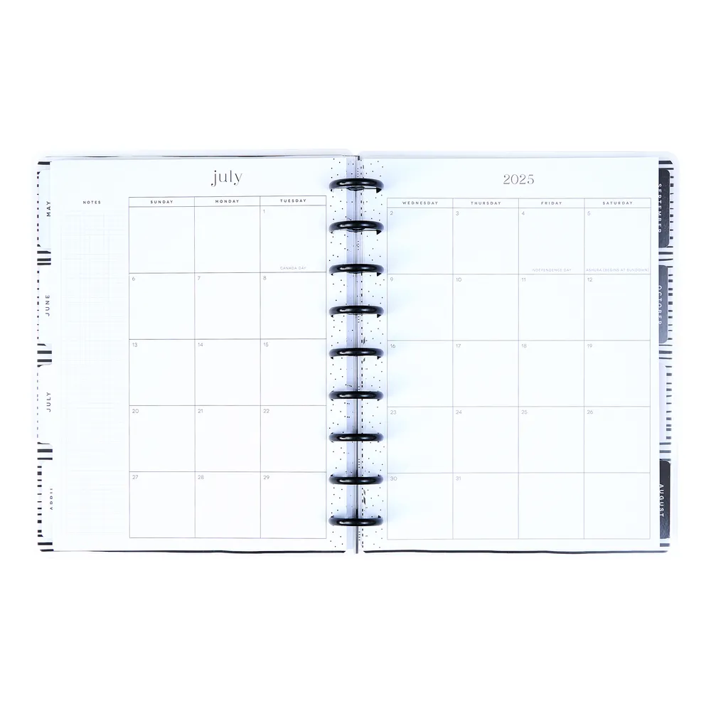 2025 DELUXE Modern Impressions Planner - Classic Vertical Layout - 12 Months