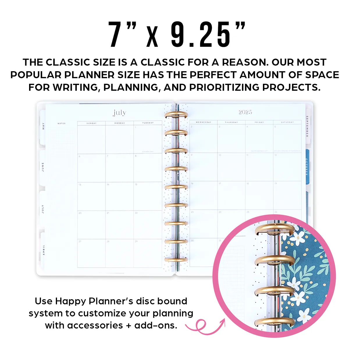 2025 DELUXE Modern Impressions Planner - Classic Vertical Layout - 12 Months