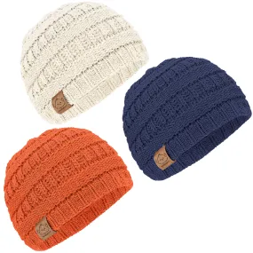 3-Pack Warmzy Baby Beanies (Ember, M)