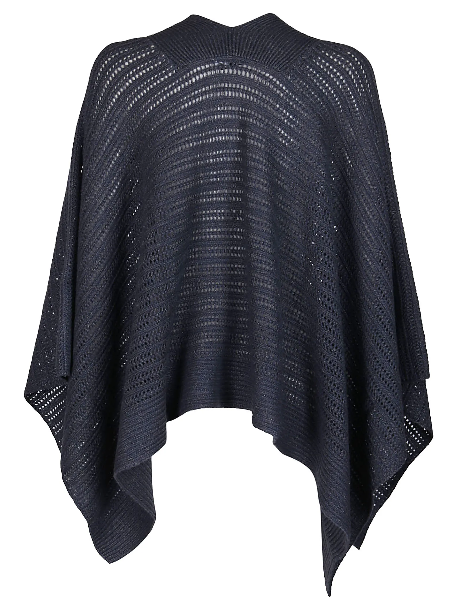 Agnona Knitted V-Neck Poncho