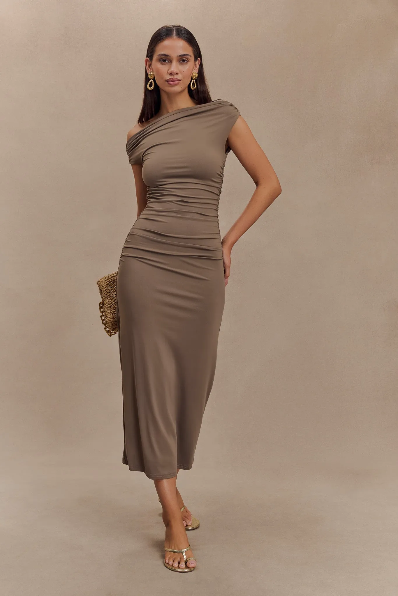 Alayna Recycled Nylon Midi Dress - Coco