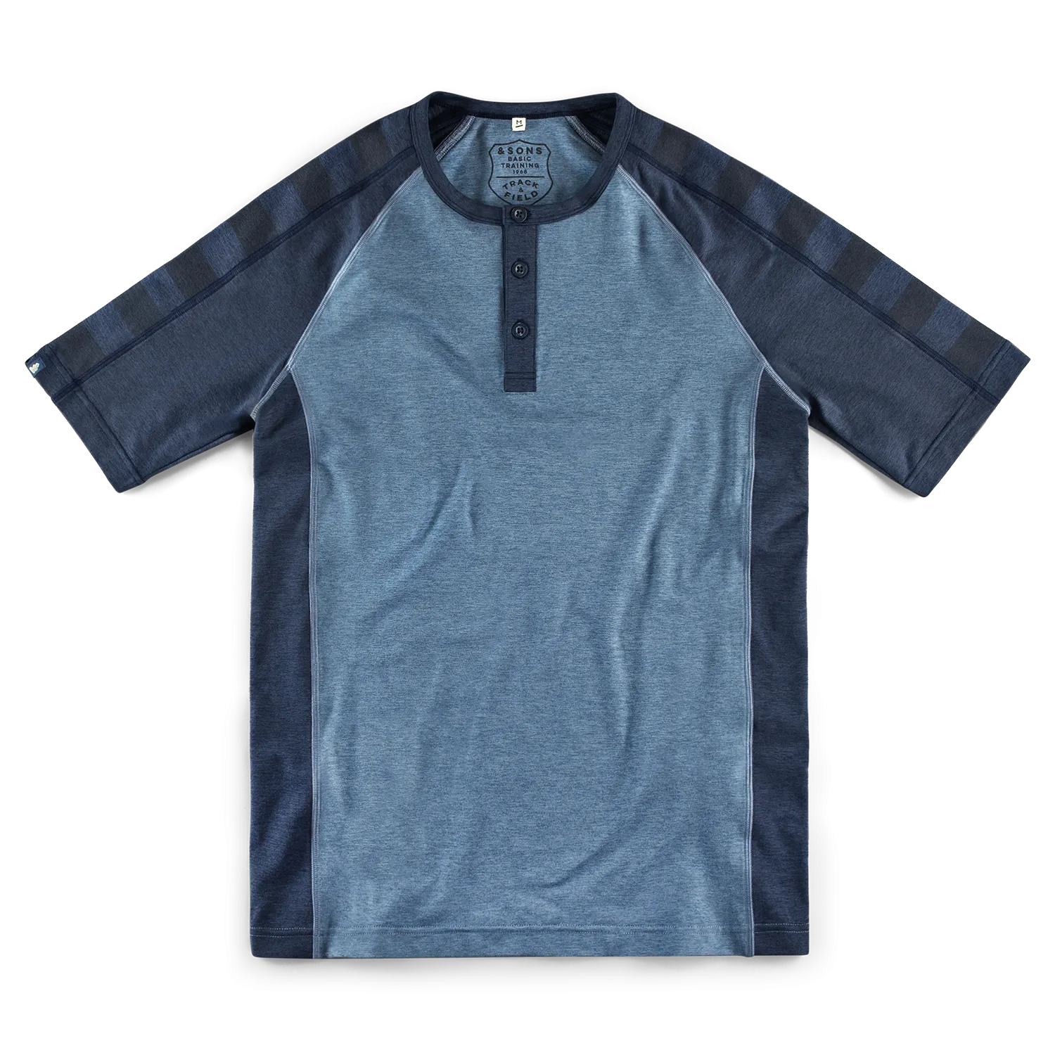 &SONS Basic Training Short Sleeve Tee Navy Marl