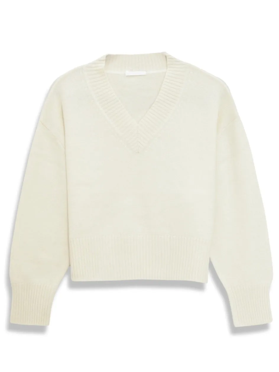 April Cashmere Sweater White