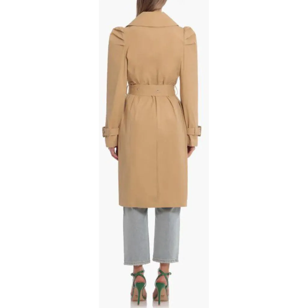 Avec Les Filles Puff Shoulder Trench Coat - Size XS