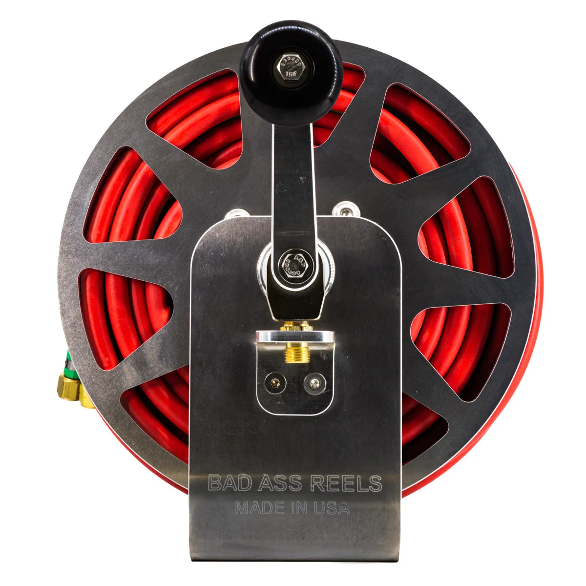 BadAssReels Independence Extension Cord Reel Black