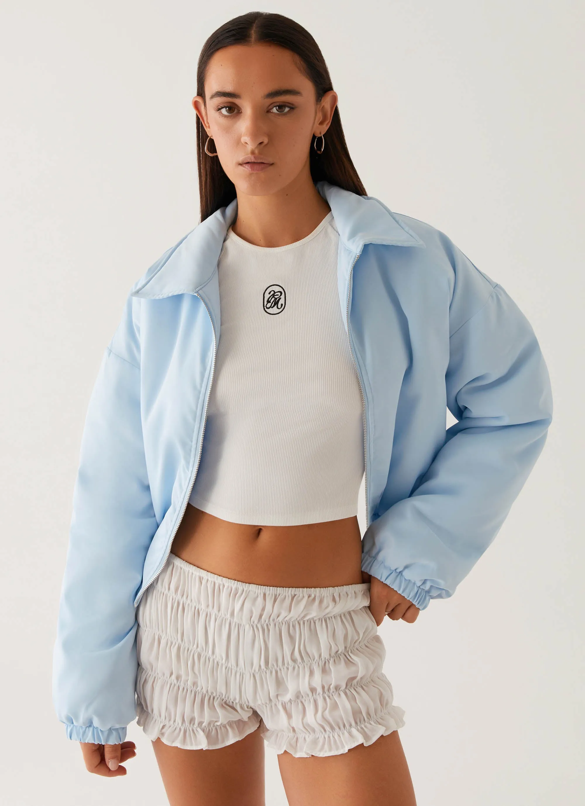 Baltimore Bomber Jacket - Pale Blue