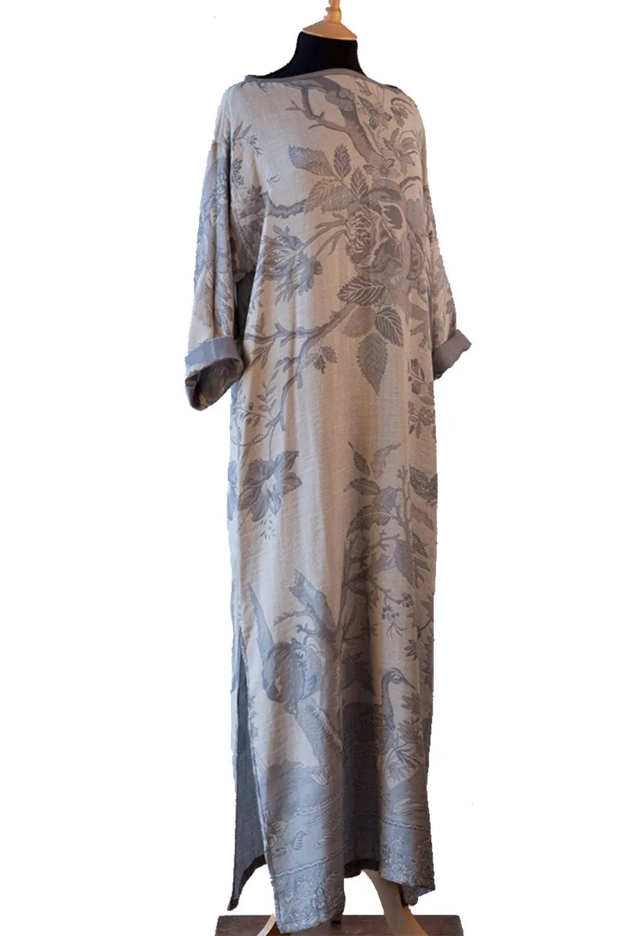 Bateau Neck Kaftan in Duck Egg