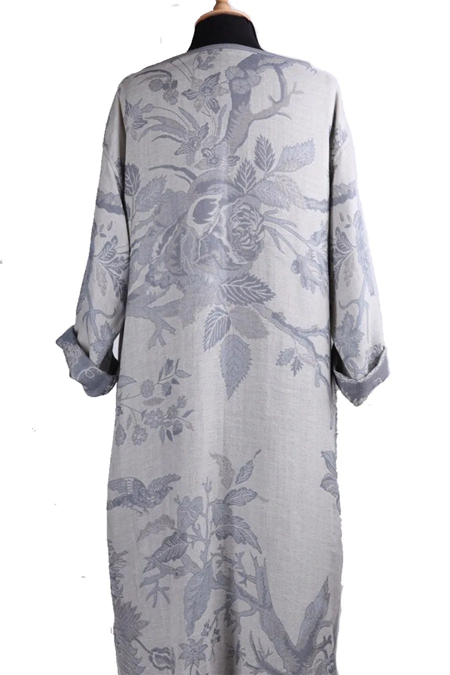 Bateau Neck Kaftan in Duck Egg