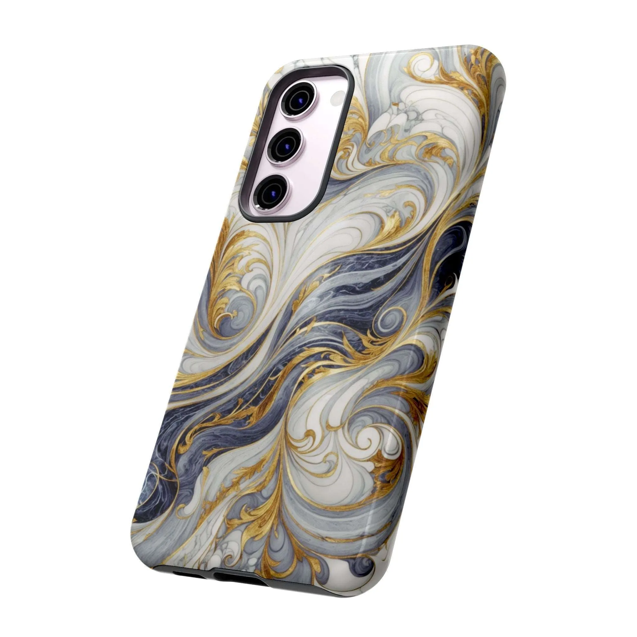 Because your phone needs to be classier than you: Introducing the Swirling Gold Marble Cell Phone Case