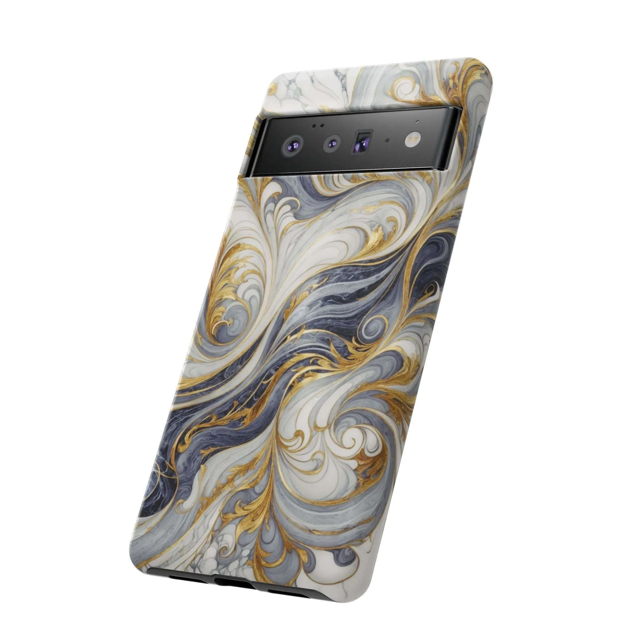 Because your phone needs to be classier than you: Introducing the Swirling Gold Marble Cell Phone Case