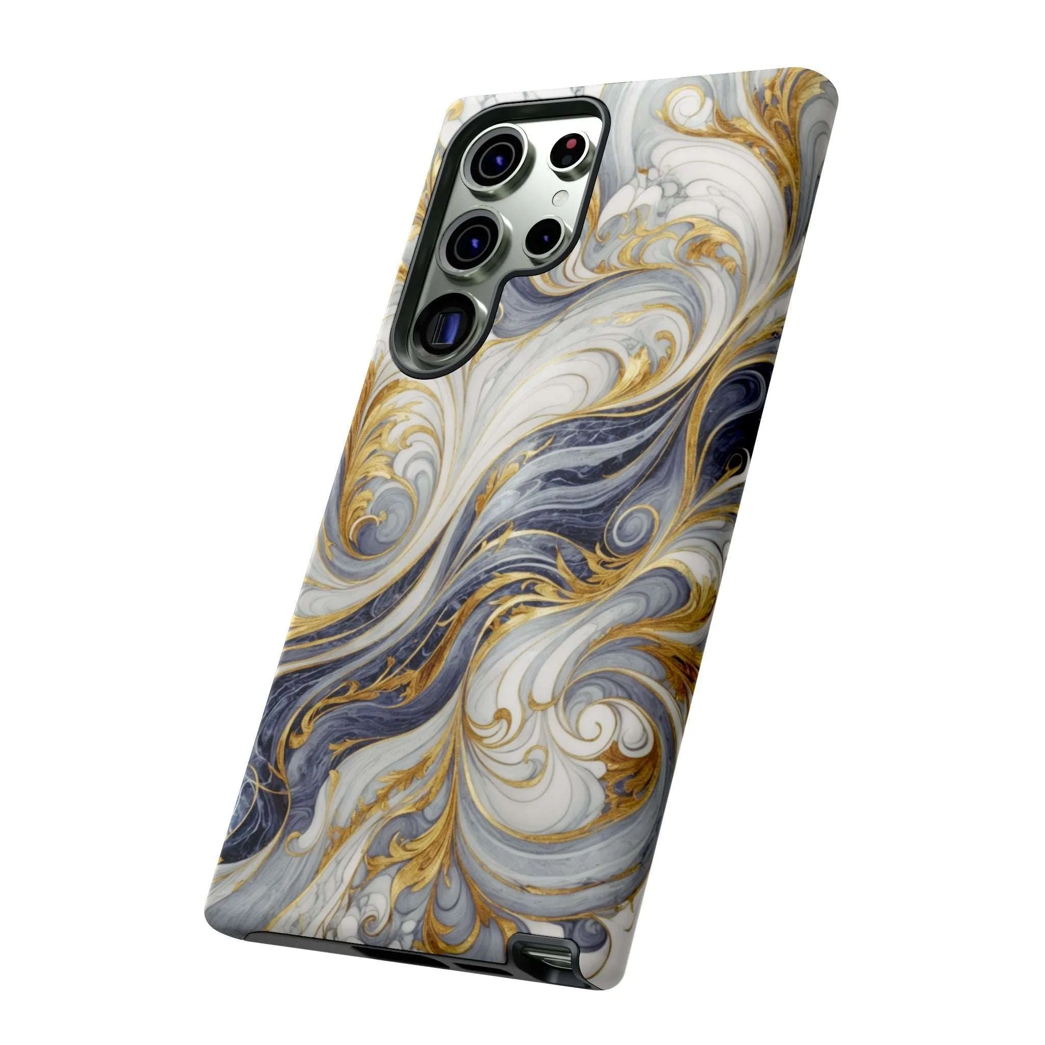 Because your phone needs to be classier than you: Introducing the Swirling Gold Marble Cell Phone Case