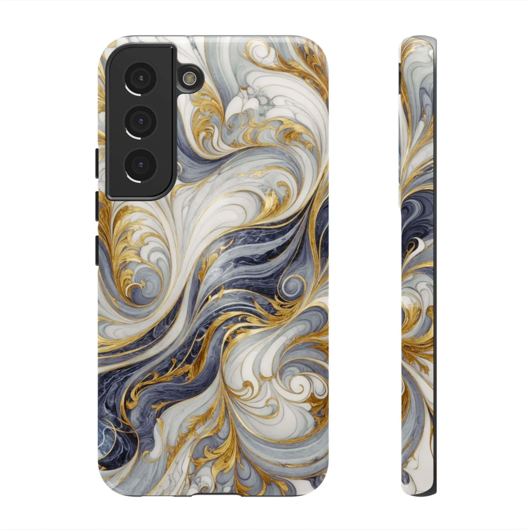 Because your phone needs to be classier than you: Introducing the Swirling Gold Marble Cell Phone Case