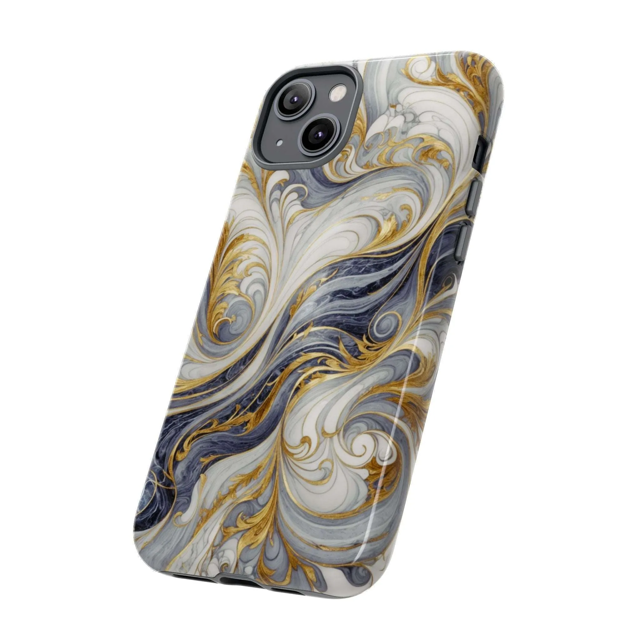 Because your phone needs to be classier than you: Introducing the Swirling Gold Marble Cell Phone Case