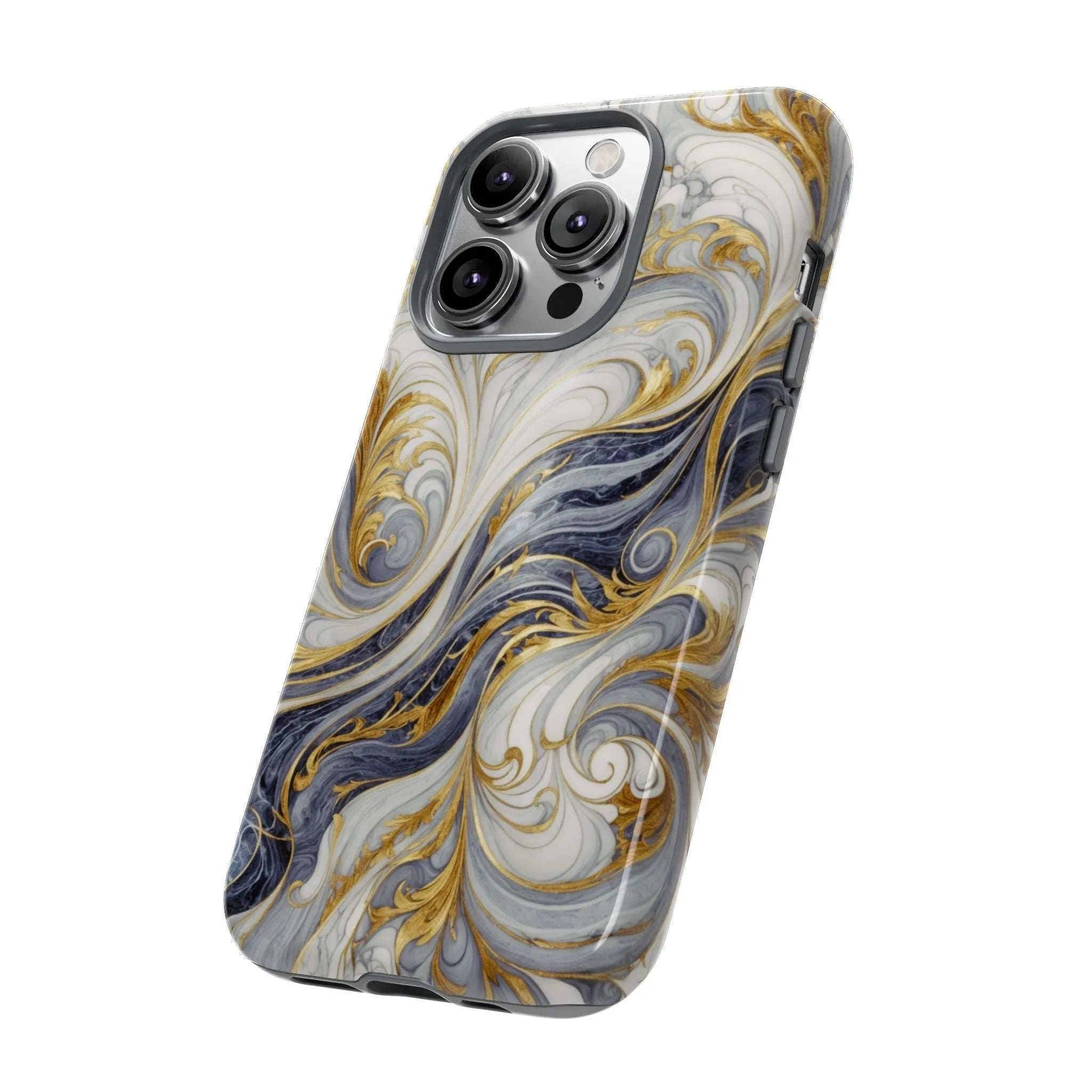 Because your phone needs to be classier than you: Introducing the Swirling Gold Marble Cell Phone Case