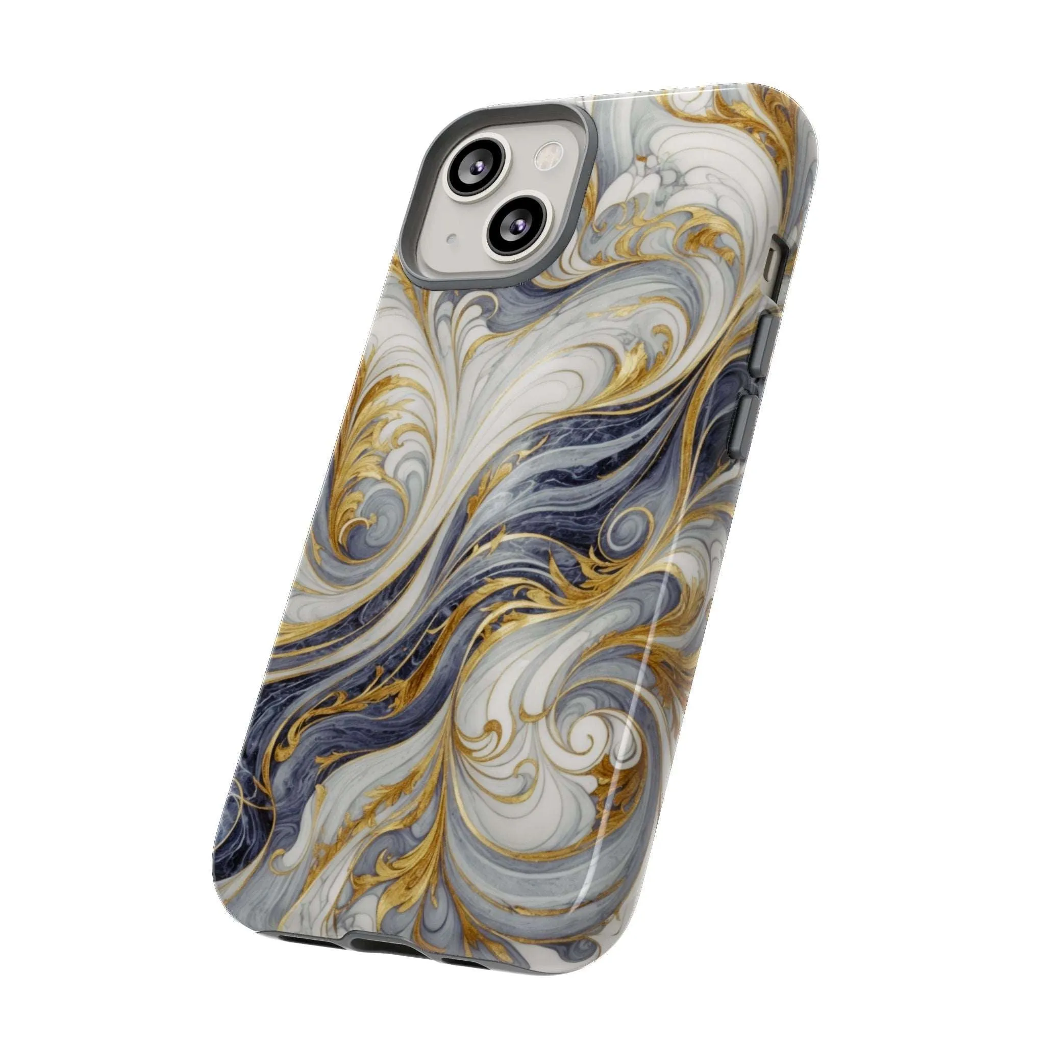 Because your phone needs to be classier than you: Introducing the Swirling Gold Marble Cell Phone Case