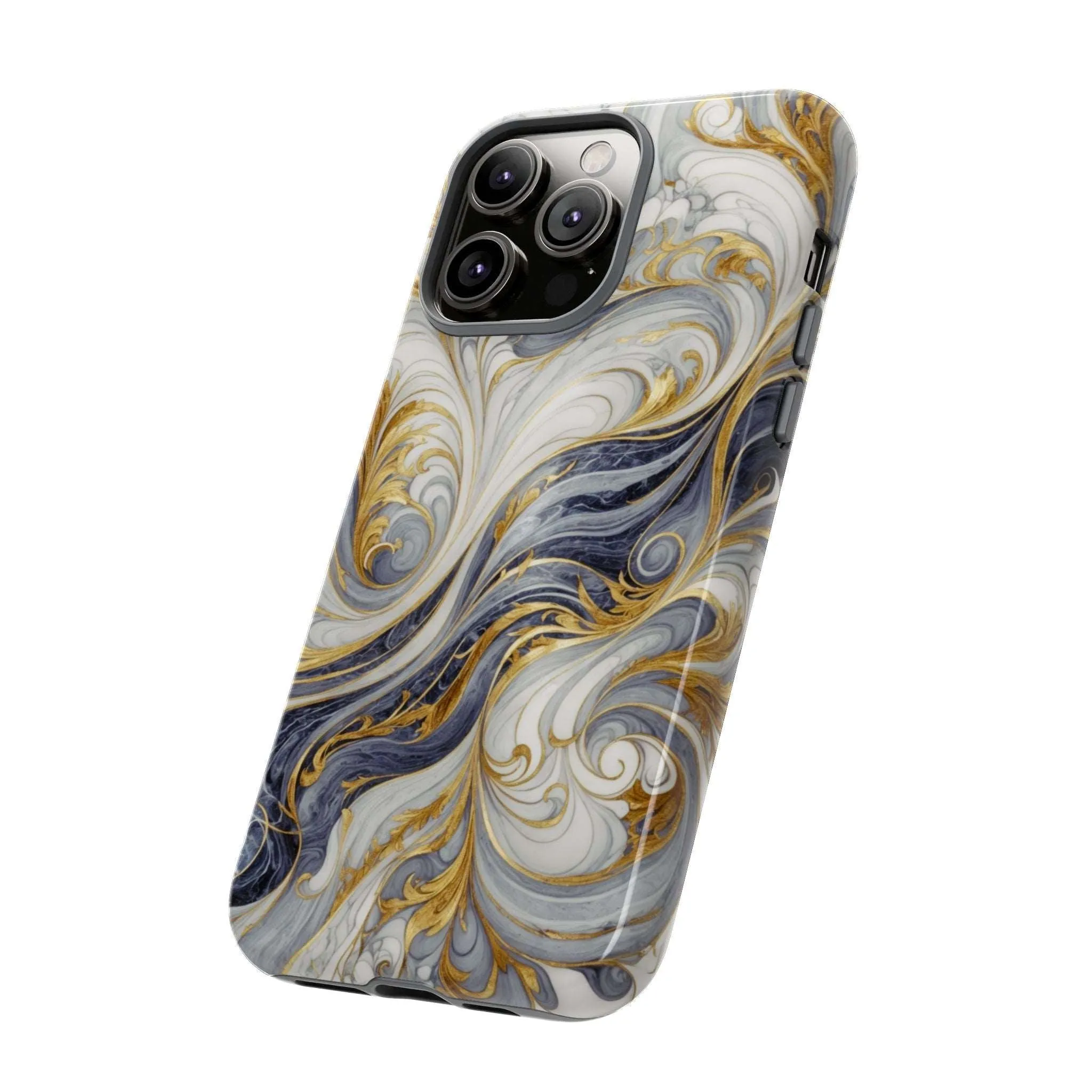 Because your phone needs to be classier than you: Introducing the Swirling Gold Marble Cell Phone Case