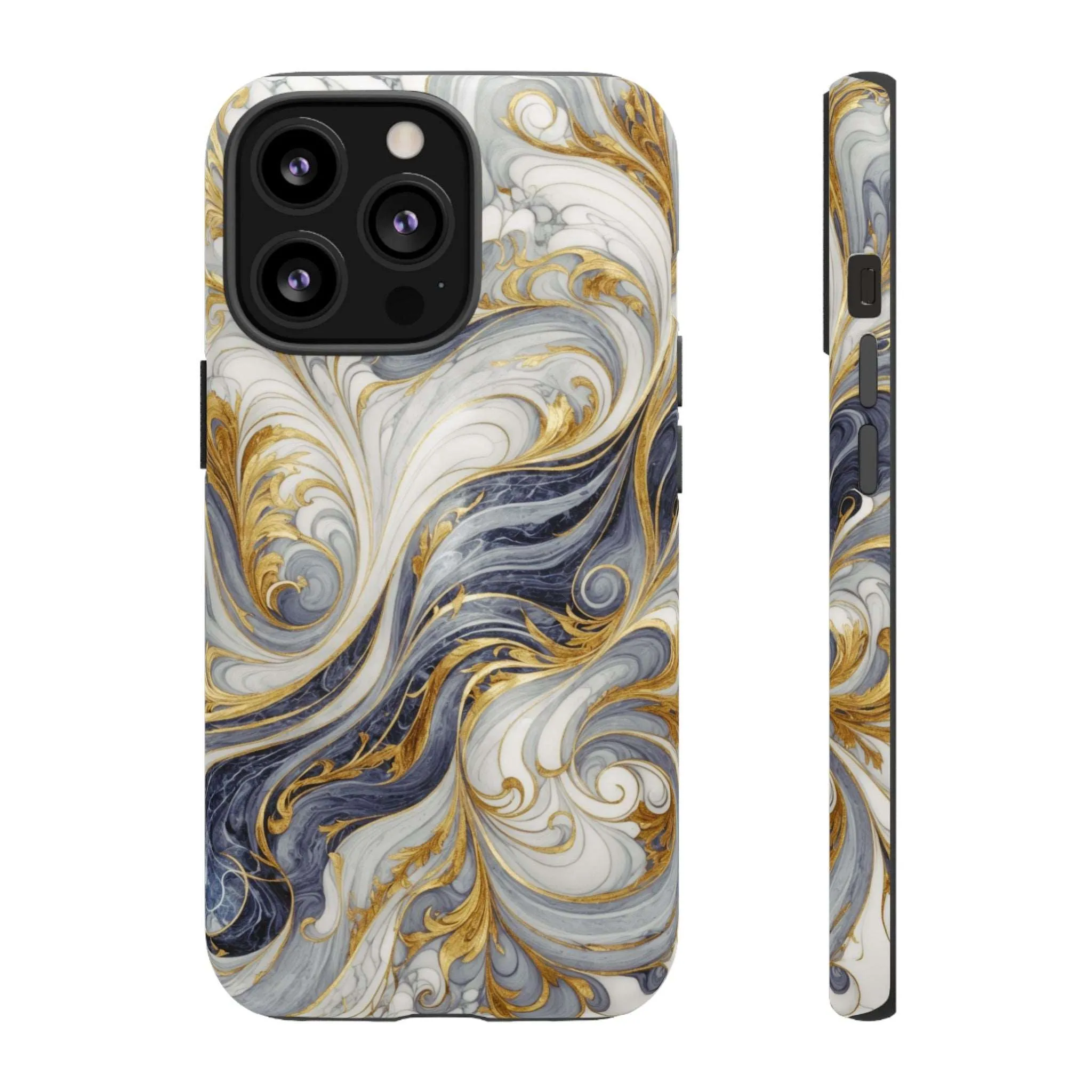 Because your phone needs to be classier than you: Introducing the Swirling Gold Marble Cell Phone Case