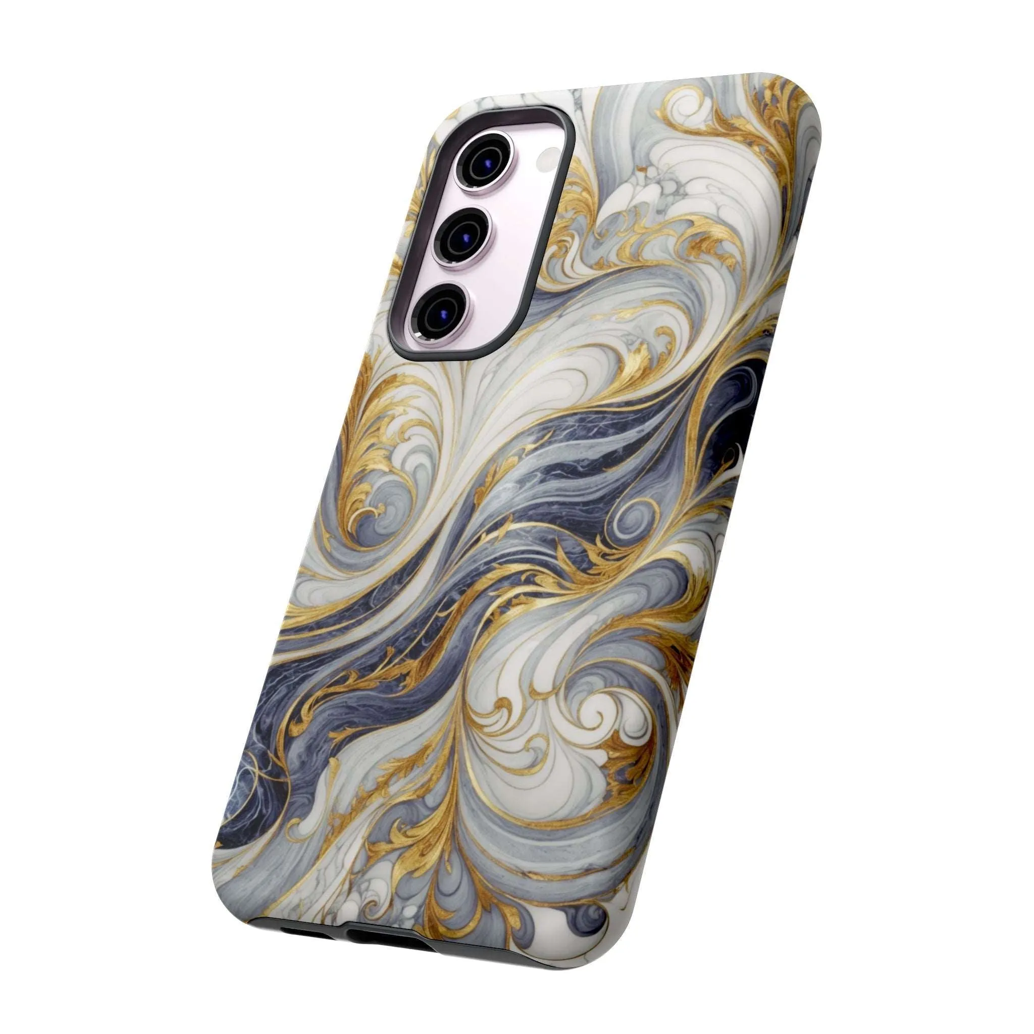 Because your phone needs to be classier than you: Introducing the Swirling Gold Marble Cell Phone Case