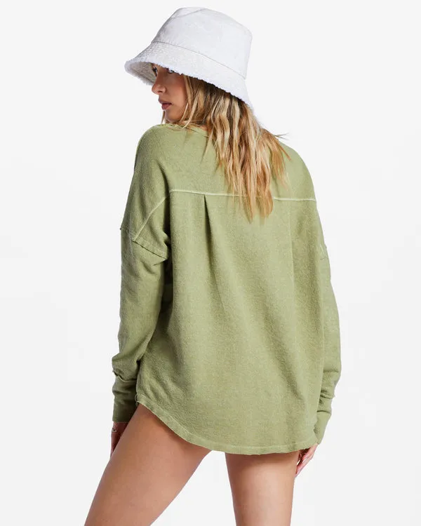 Billabong New Anyday L/S Shirt-Avocado