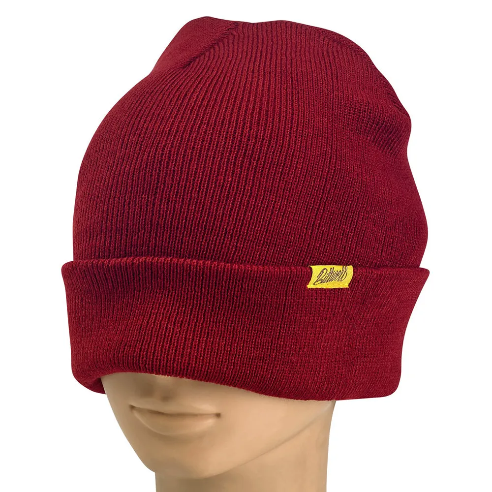 BILTWELL SCRIPT BEANIE [MAROON]