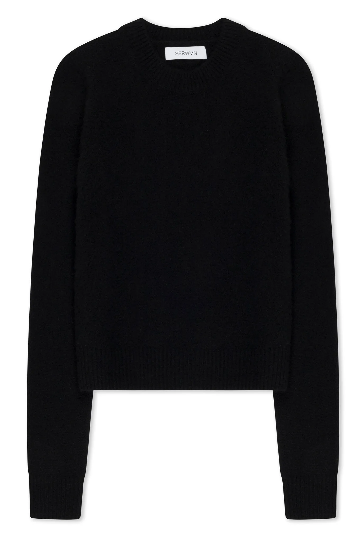 Black Cashmere Crewneck Sweater