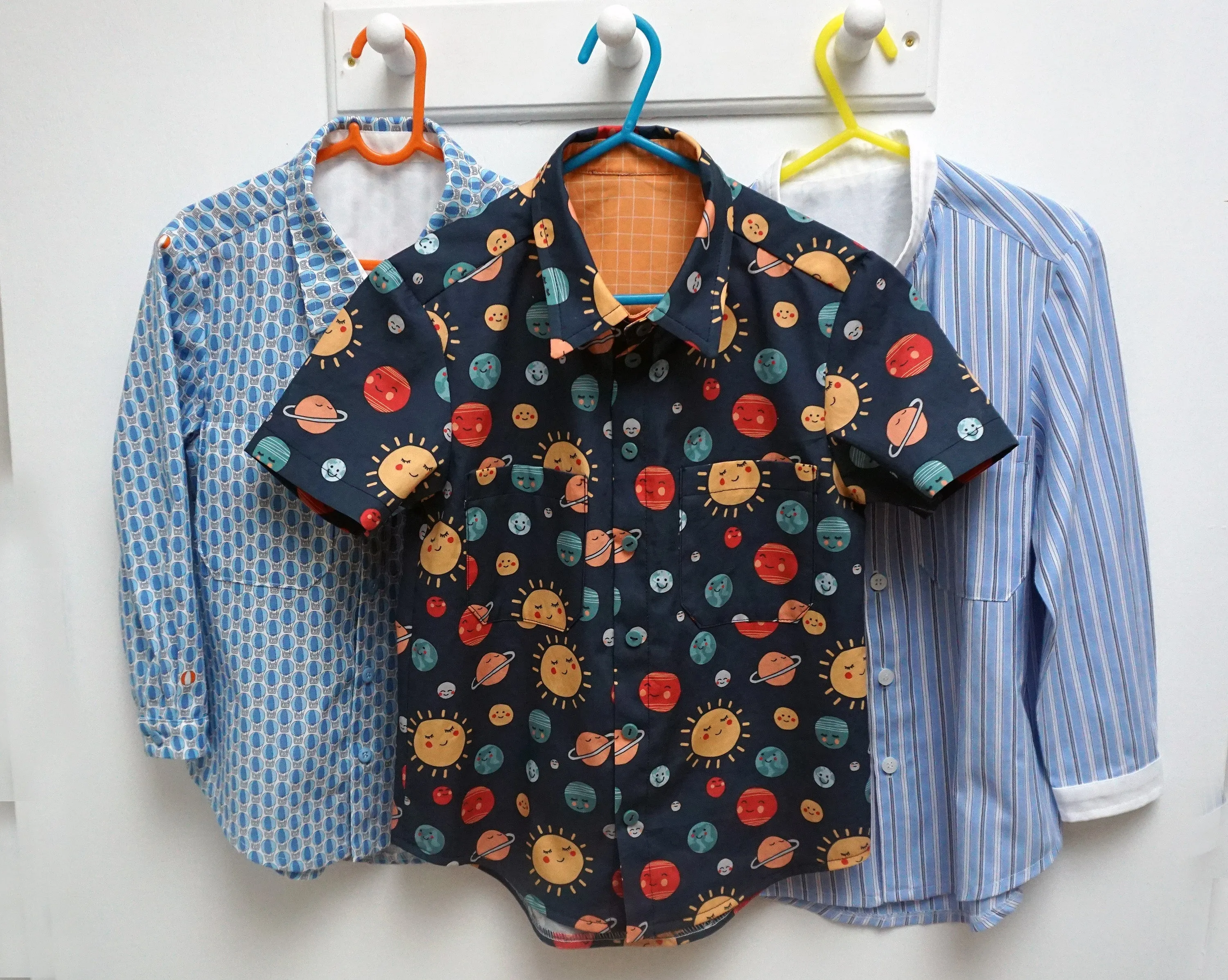 Boy's school shirt, classic shirt sizes 3 to 14 years PDF sewing pattern. FINLEY SHIRT.