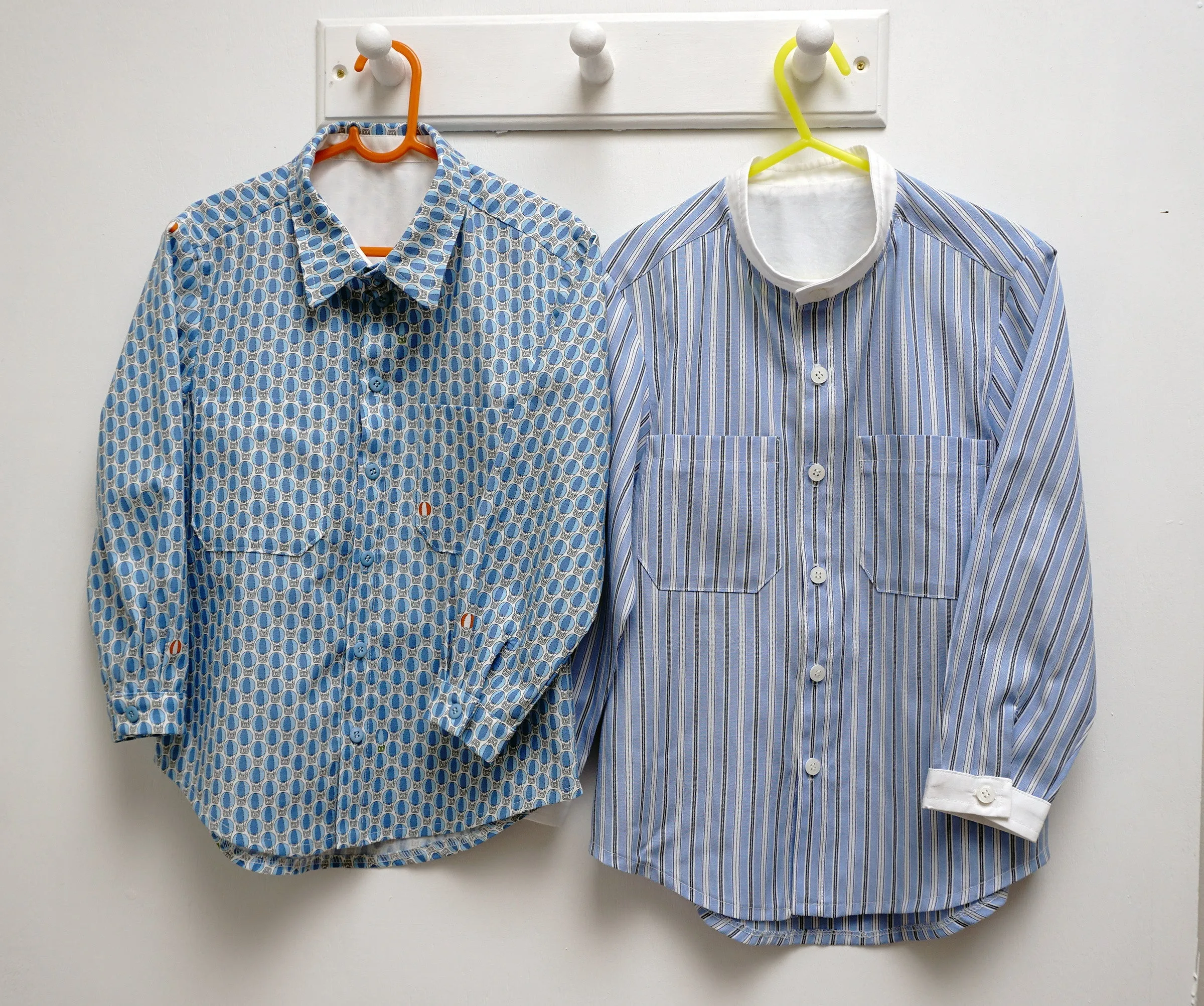 Boy's school shirt, classic shirt sizes 3 to 14 years PDF sewing pattern. FINLEY SHIRT.