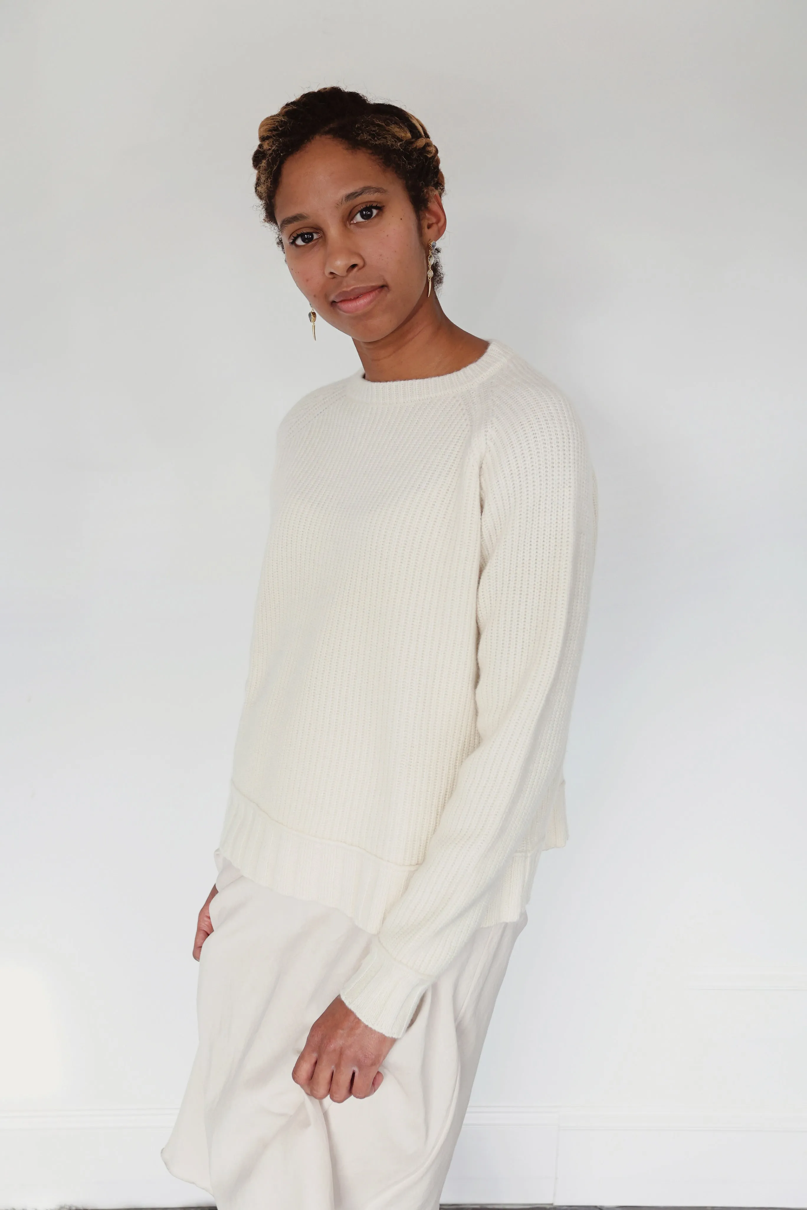 Brazeau Tricot Creme Cashmere Ms B Pullover Sweater