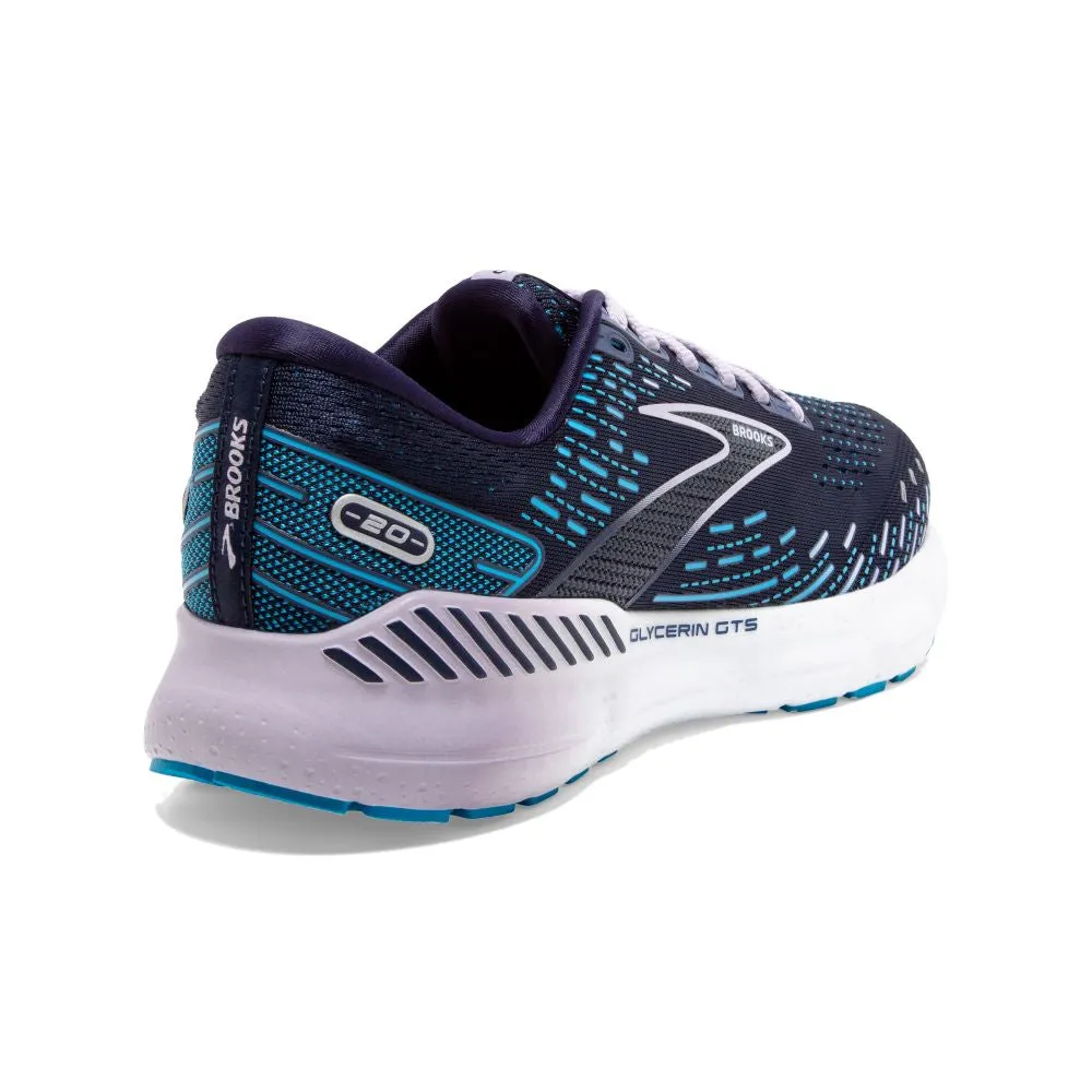 'Brooks' Women's Glycerin GTS 20 - Peacoat / Ocean / Pastel Lilac