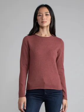 Cashmere Crew Sweater in Cinnamon