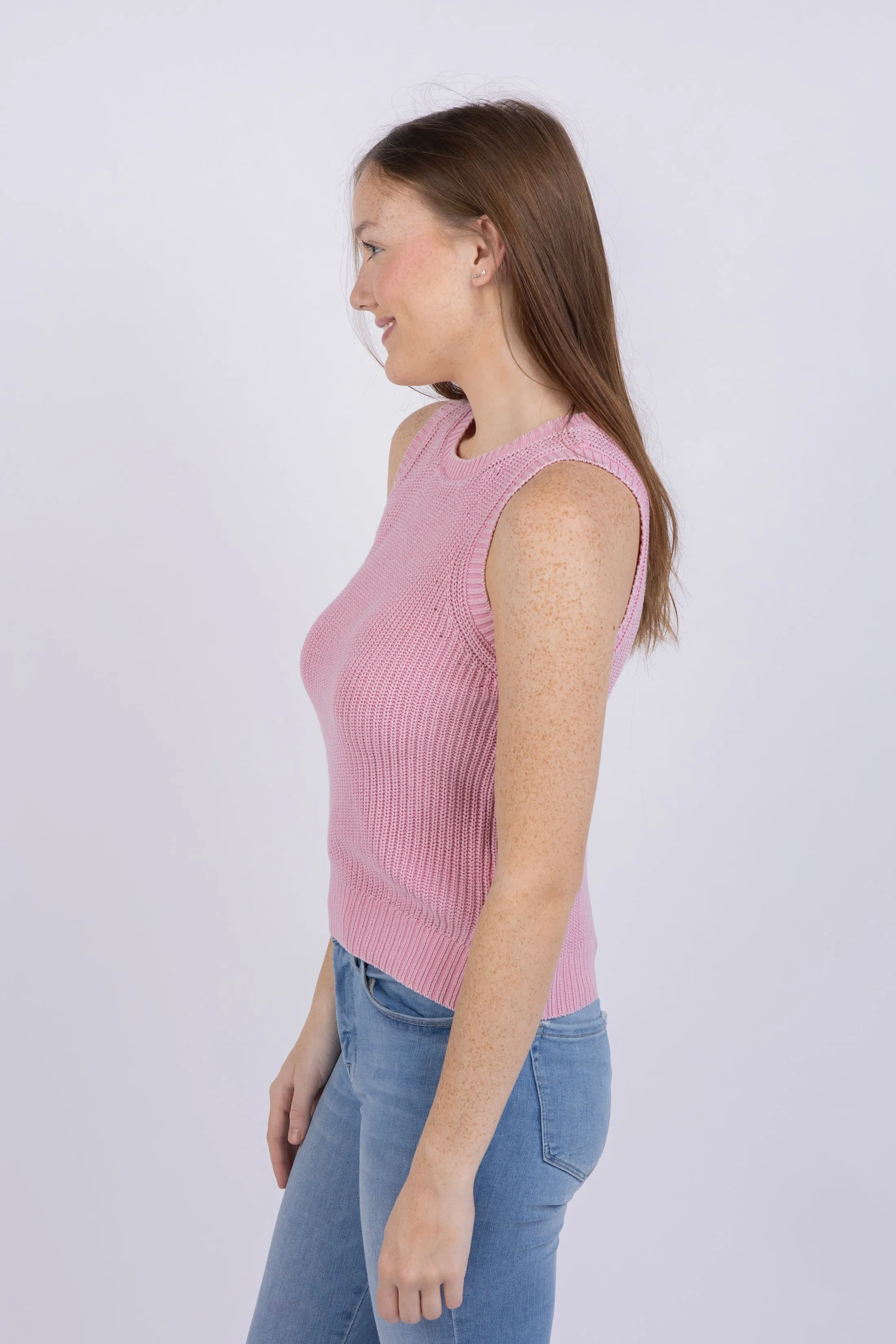 Central Park West Bella Shell Sweater in Pink