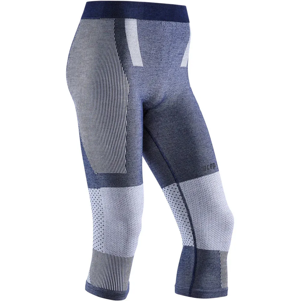 CEP | Ski Touring | 3/4 Base Tights | Men's | Blue