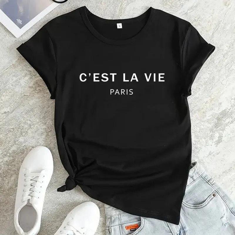 C'est La Vie Paris Printed Unisex T-Shirt