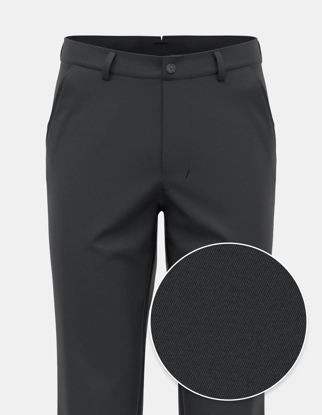 Charcoal Cashmere Finish Twill | Chino