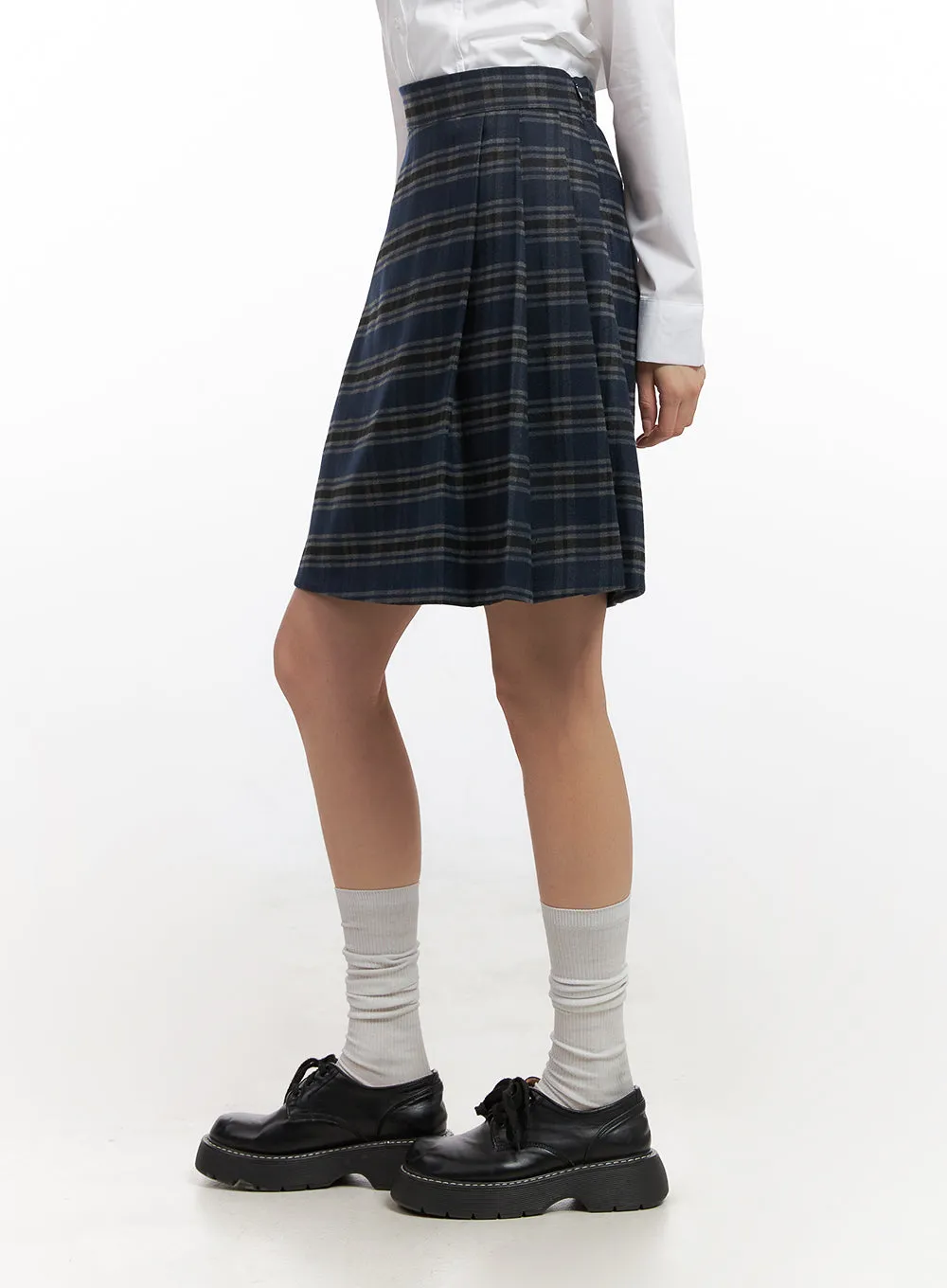 Checkered Bliss Midi Skirt CN428