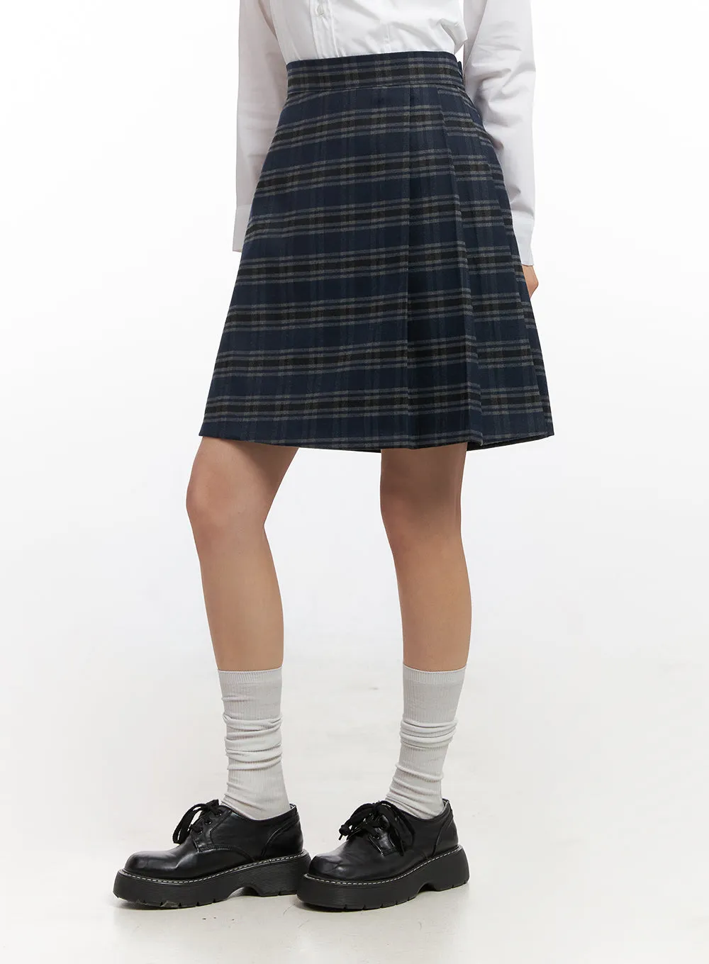 Checkered Bliss Midi Skirt CN428