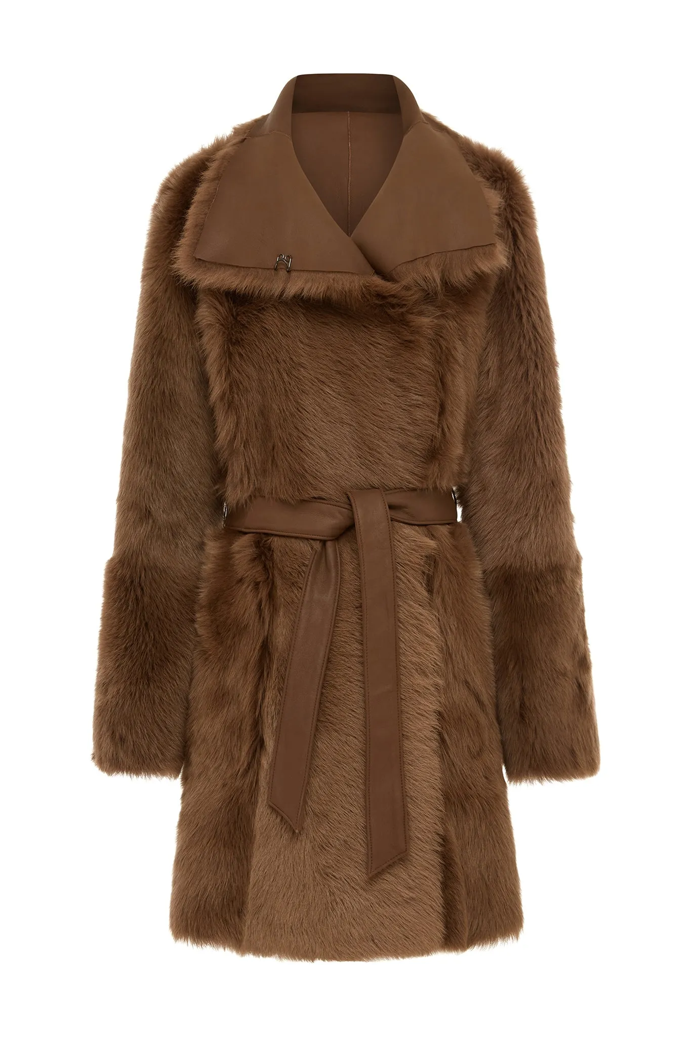 Chelsea Slouch Shearling Coat Noccialo Shearling