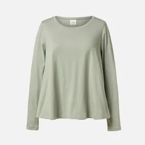 Cotton Maternity Classic LS Top - Green Tea