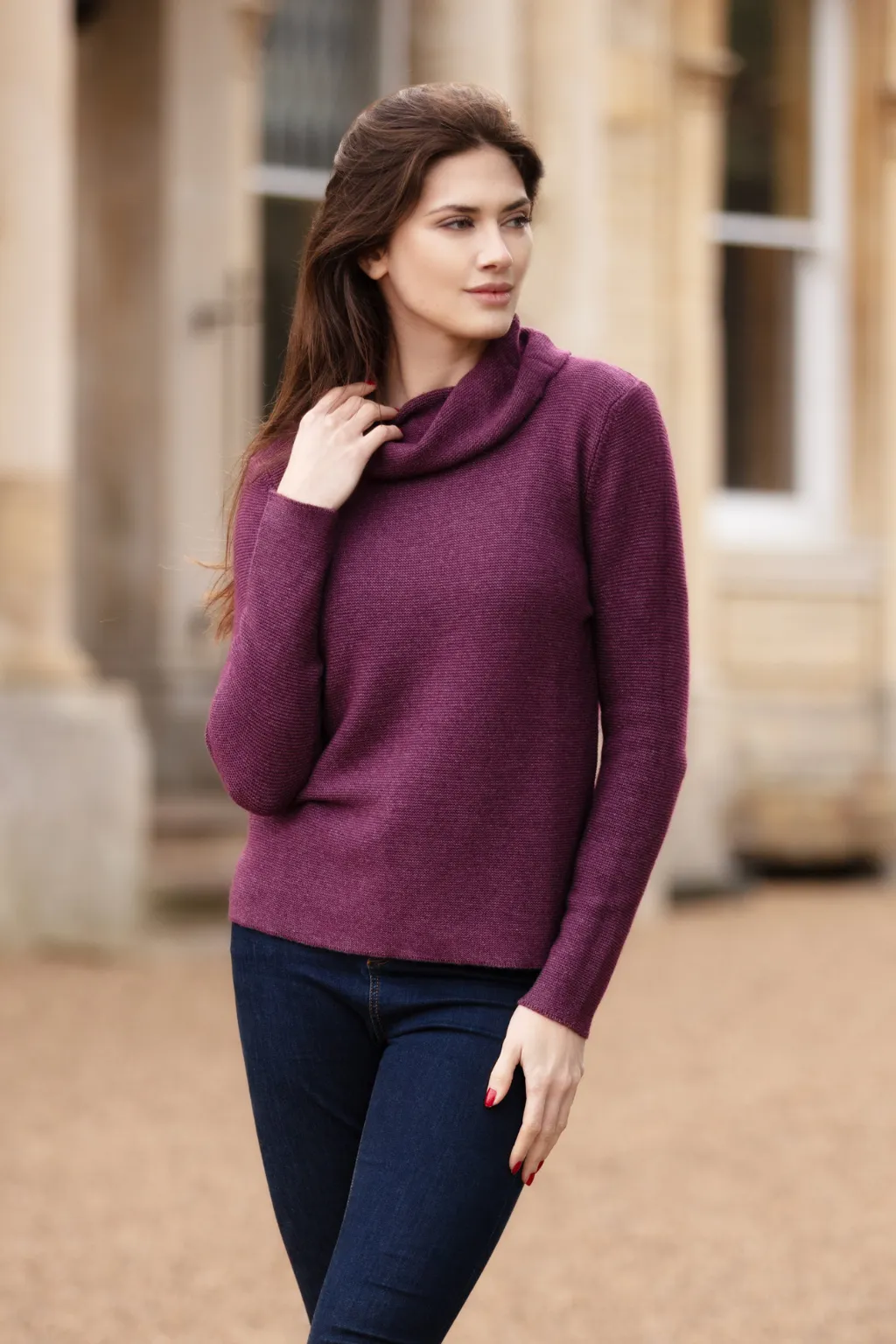 Cowl-neck Sweater