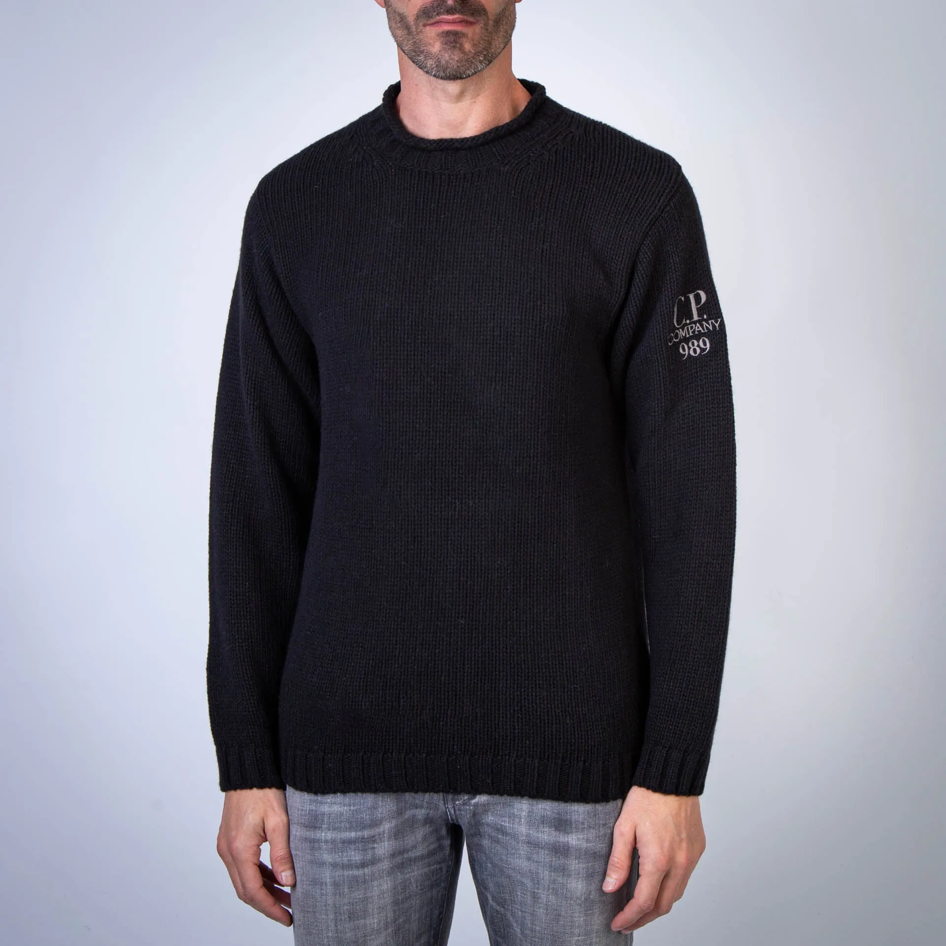 C.P. COMPANY SWEATER 17CMKN171A-110149A 999 BLACK