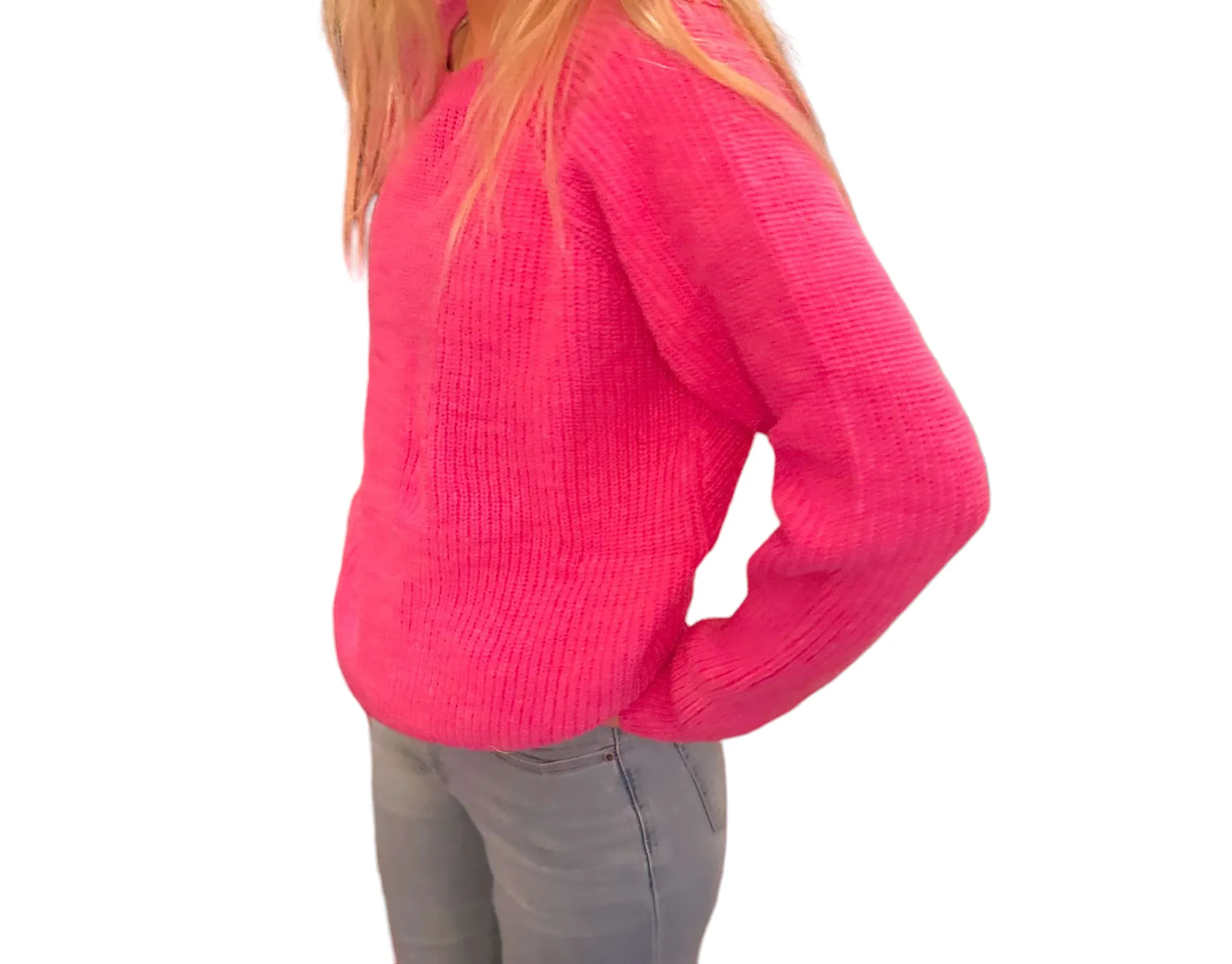 Crochet Cross Back Pullover Sweater