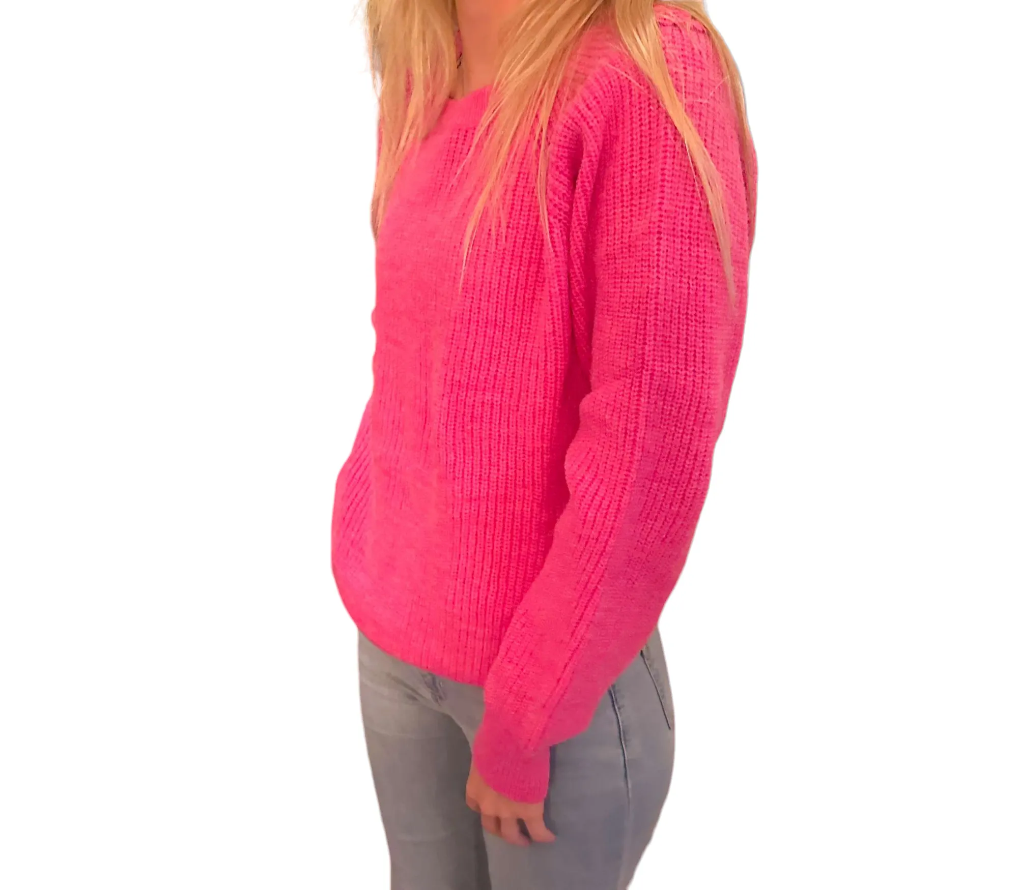 Crochet Cross Back Pullover Sweater