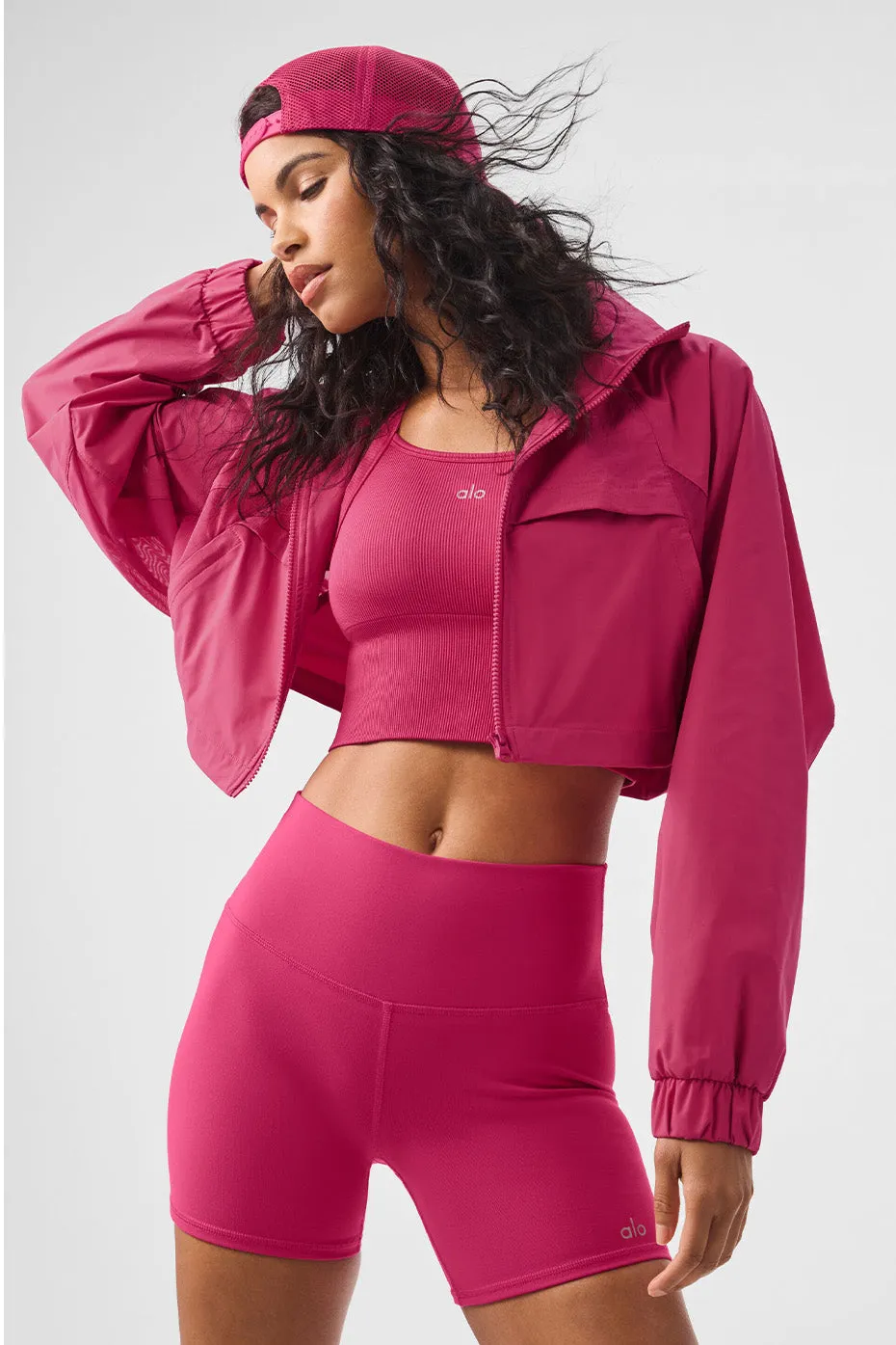 Cropped Playmaker Jacket - Pink Summer Crush