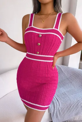 Cute Pink Knit Dress