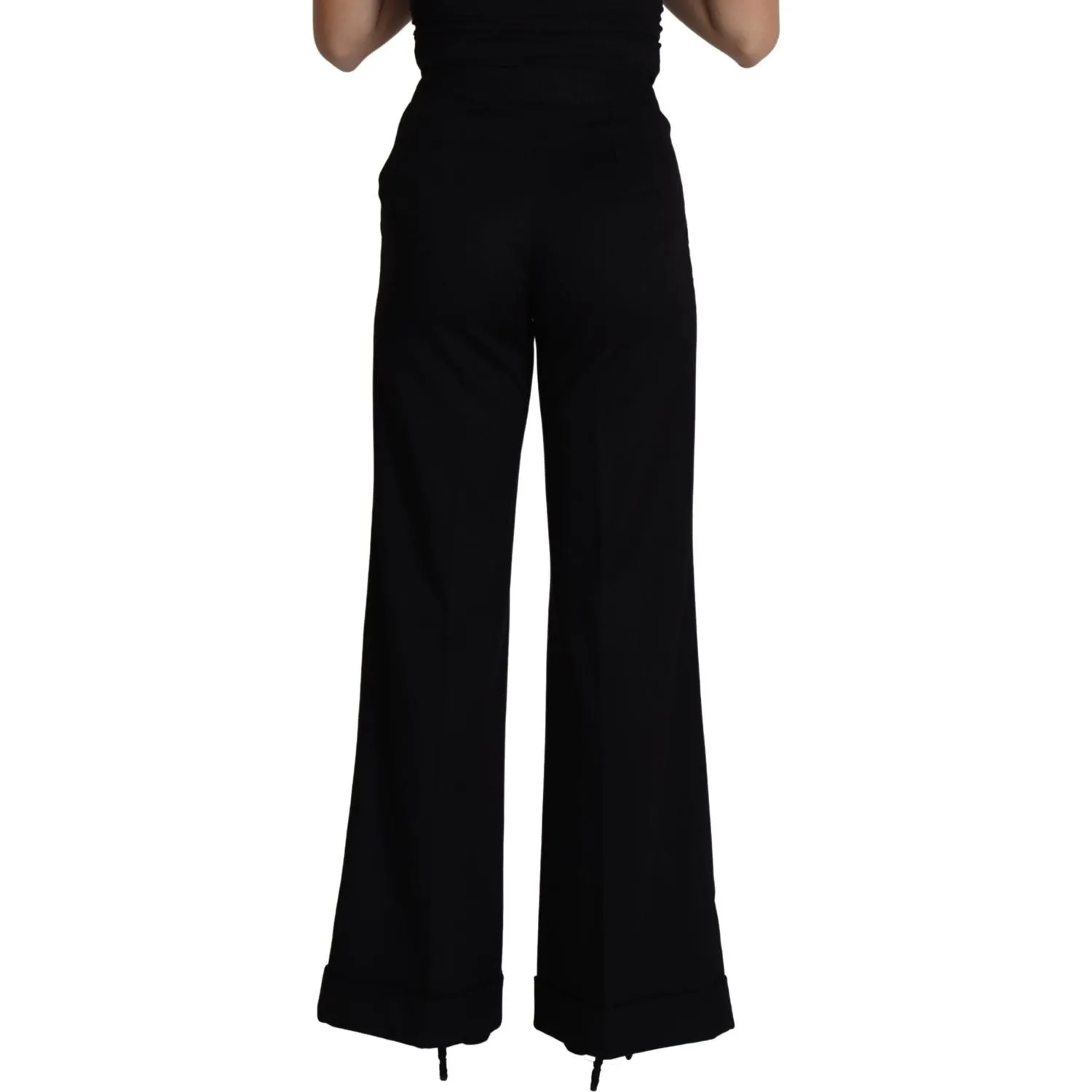 Dolce & Gabbana Elegant Cashmere Wide Leg Trousers